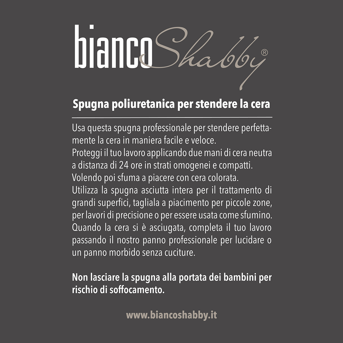 Spugna Bianco Shabby Chic