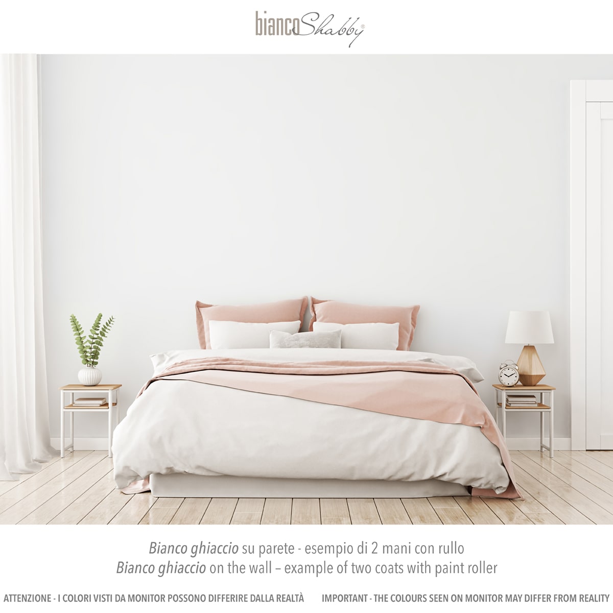Parete Muro con chalk paint Bianco Ghiaccio