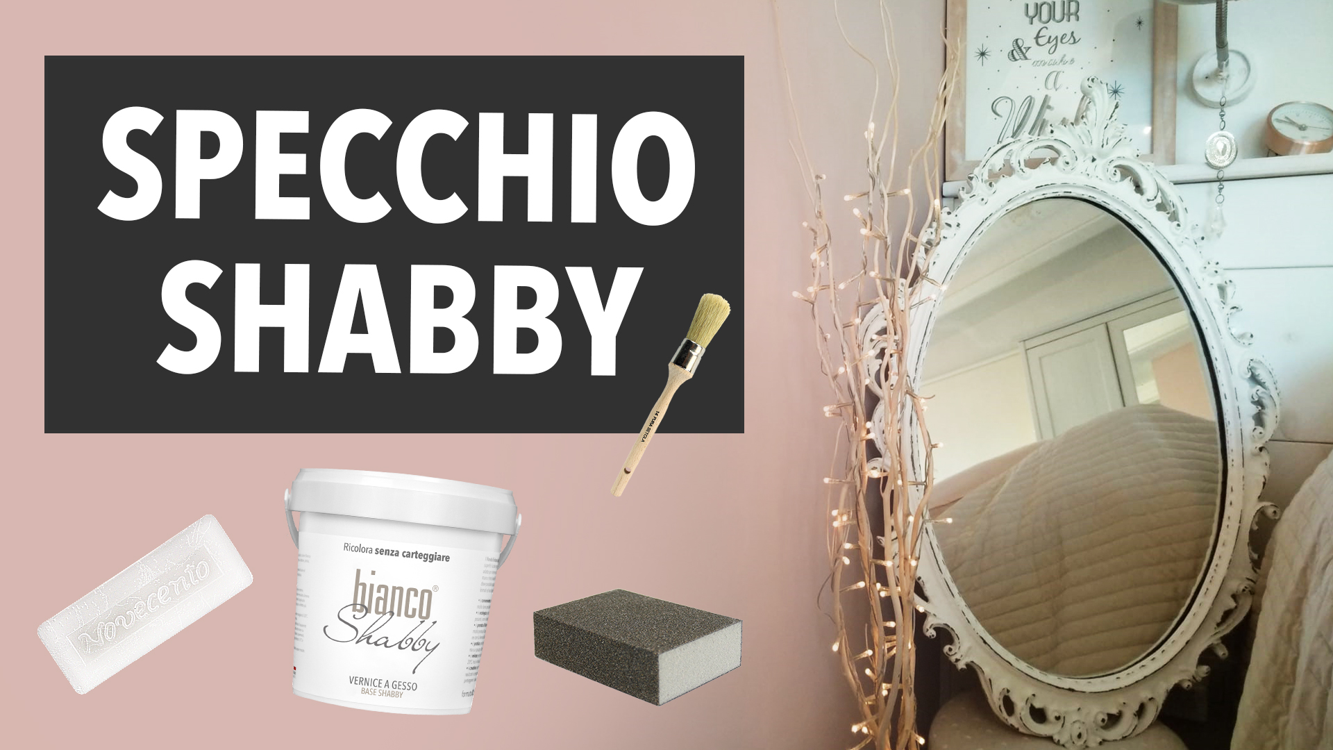 Come fare lo stile shabby chic su un vecchio specchio cornice
