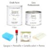 Bianco naturale Cera Spugna Pennello Cartella Cololi Panno-min