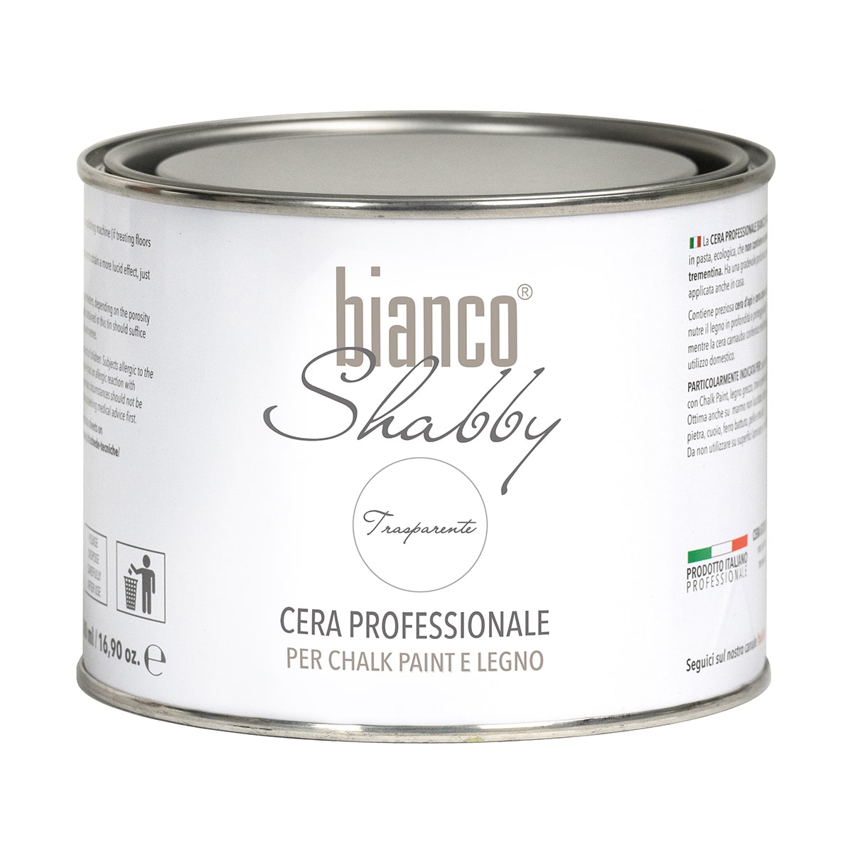 Cera bianco shabby trasparente neutra