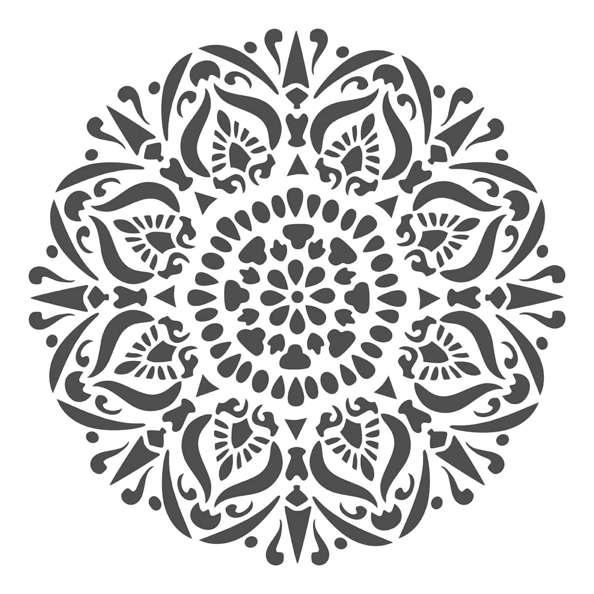 Stencil etno chic