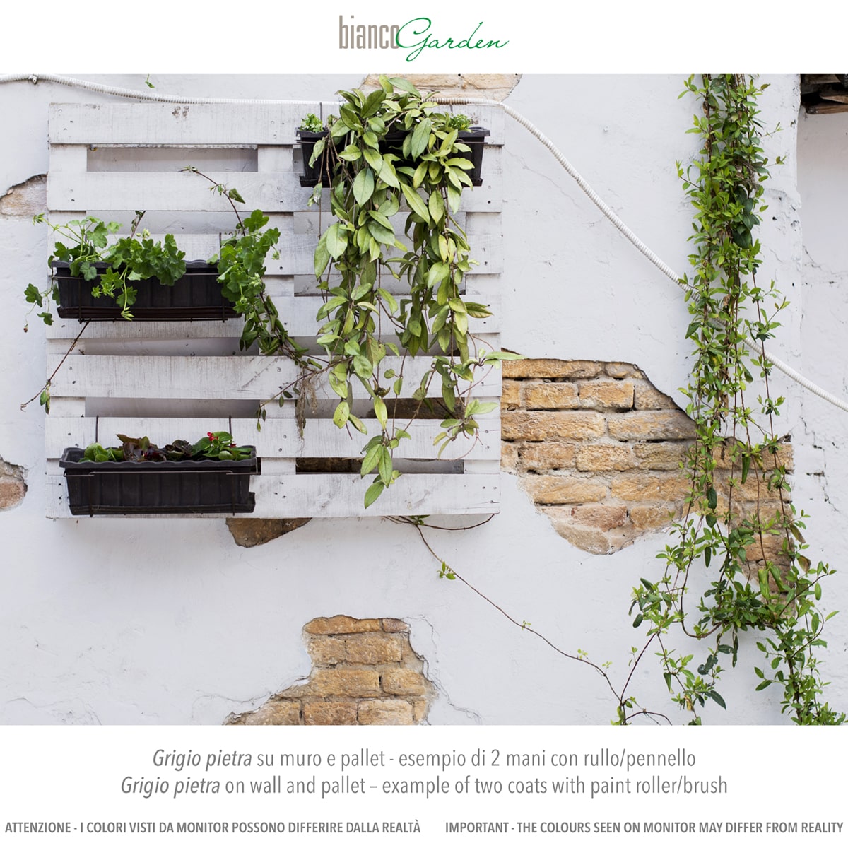 Muro esterno con chalk paint GRIGIO PIETRA Muro esterno con chalk paint GRIGIO PIETRA