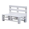 Bancale verniciato con chalk paint bianco naturale